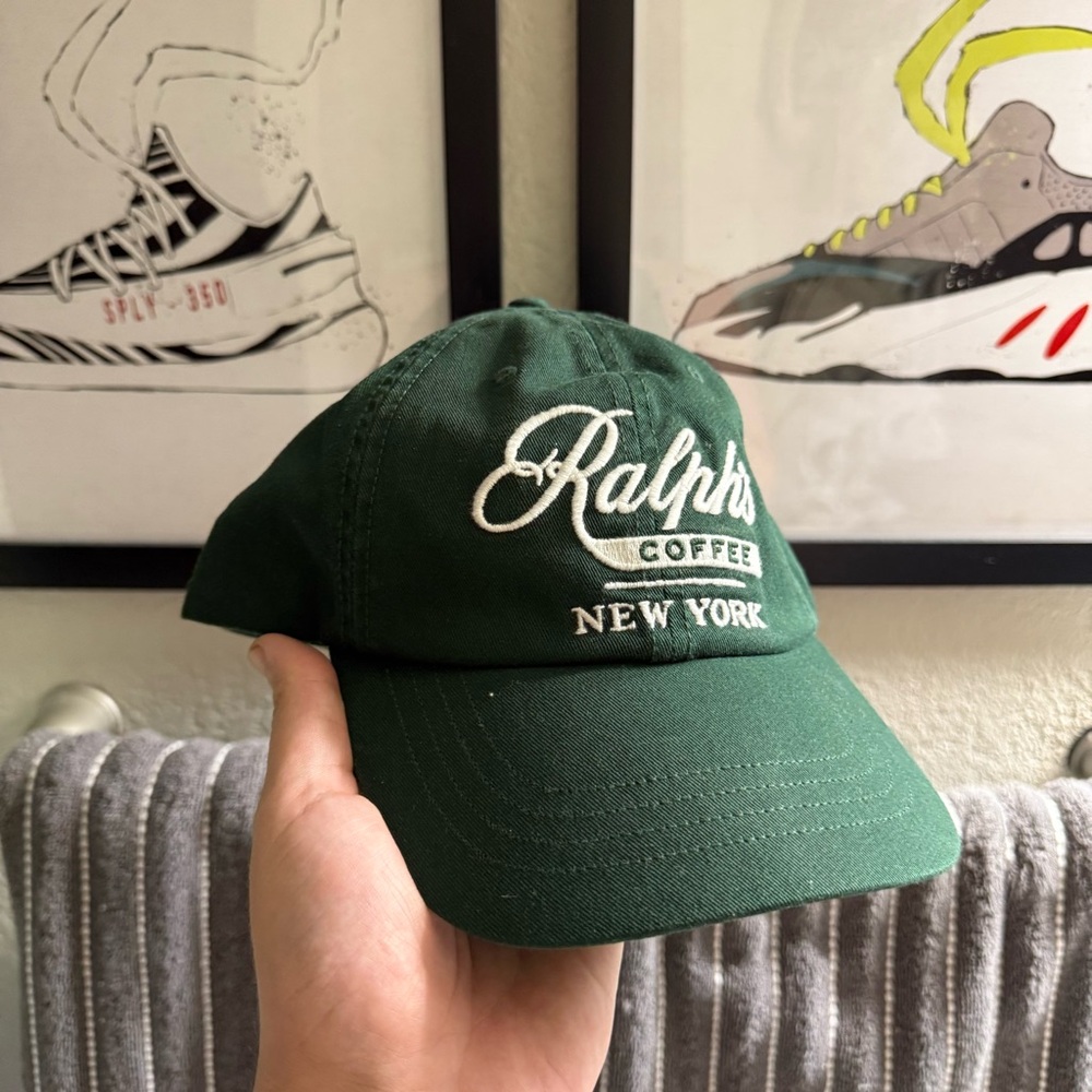 Ralph Lauren Green Cap with Logo Patch